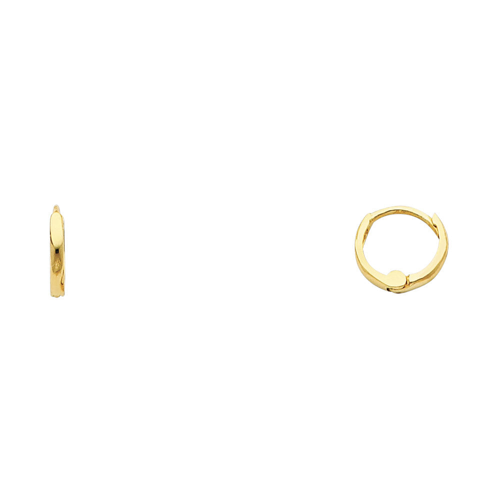 14K Yellow Gold Huggies Earring - ER217