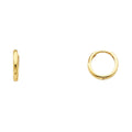 14K Yellow Gold Huggies Earring - ER218