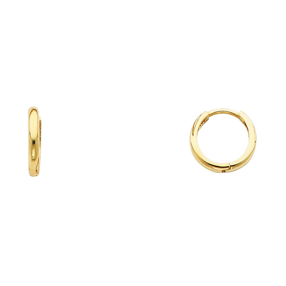 14K Yellow Gold Huggies Earring - ER218