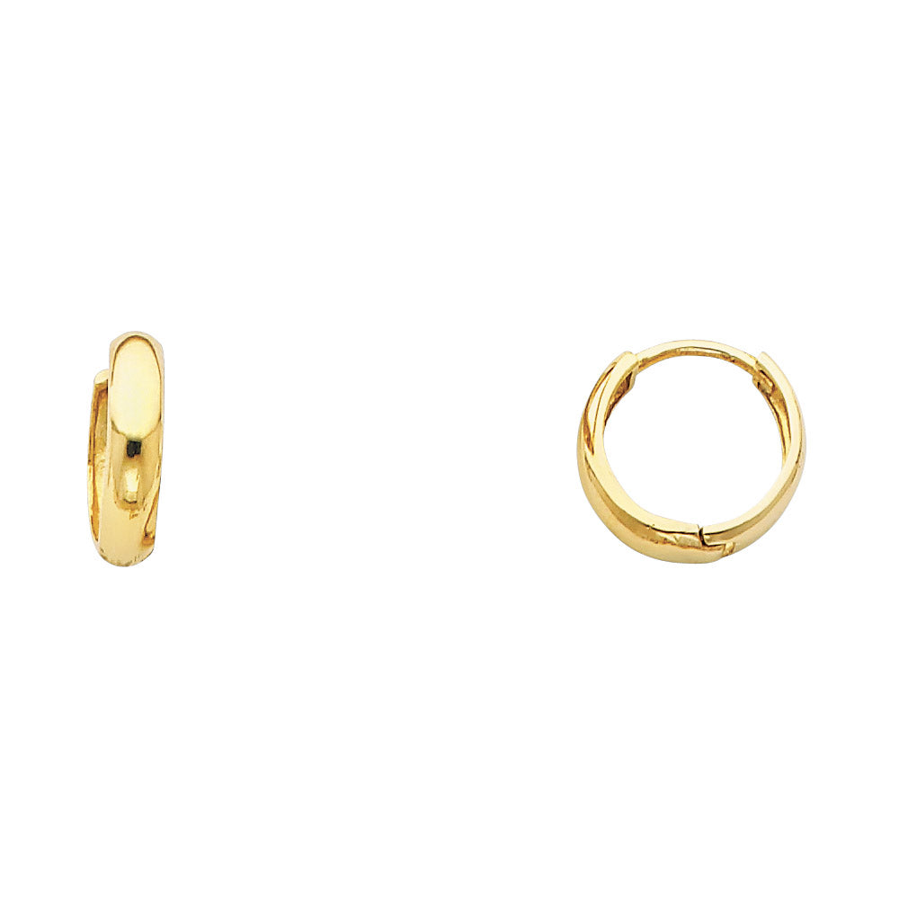 14K Yellow Gold Huggies Earring - ER219