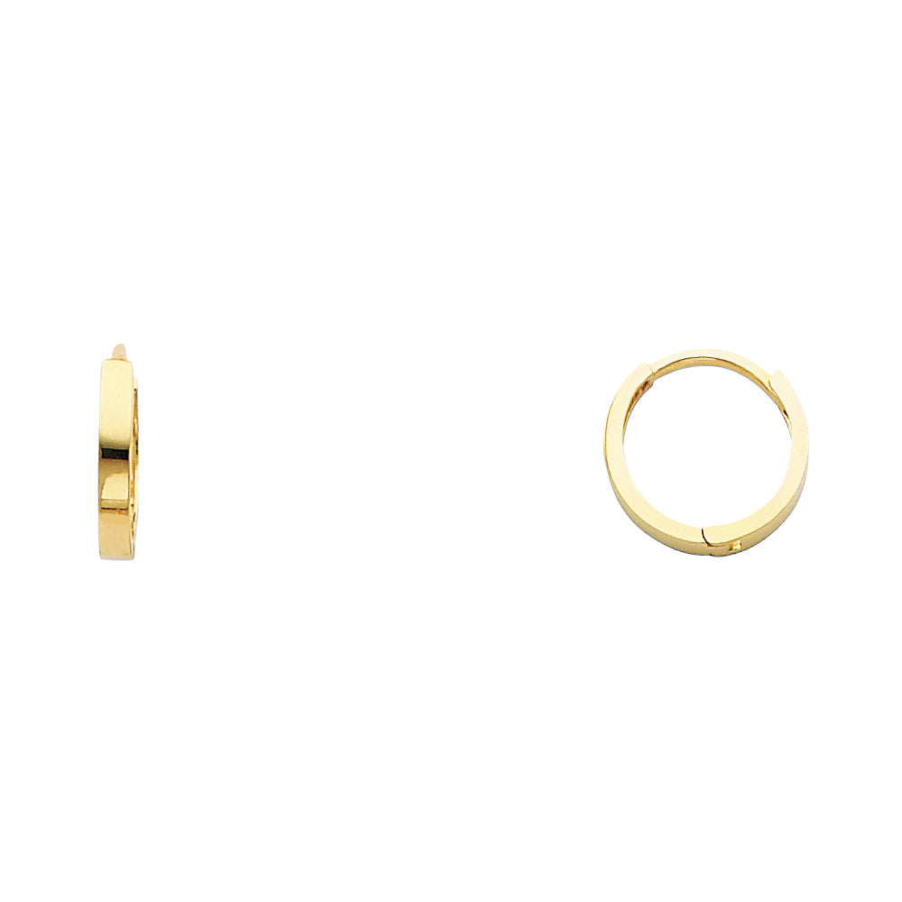 14K Yellow Gold Huggies Earring - ER220