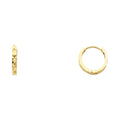14K Yellow Gold Huggies Earring - ER221