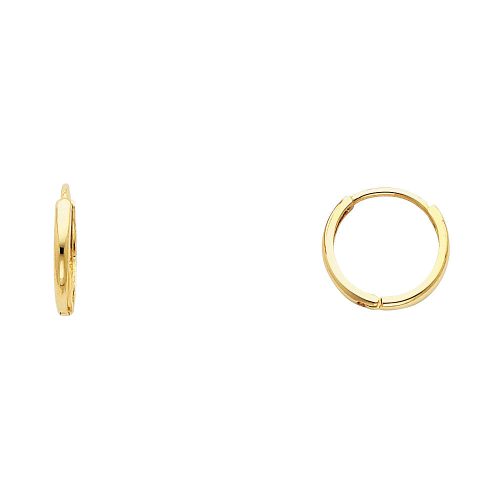 14K Yellow Gold Huggies Earring - ER224