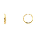 14K Yellow Gold Huggies Earring - ER225
