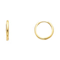 14K Yellow Gold Huggies Earring - ER226