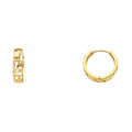 14K Yellow Gold Huggies Earring - ER230