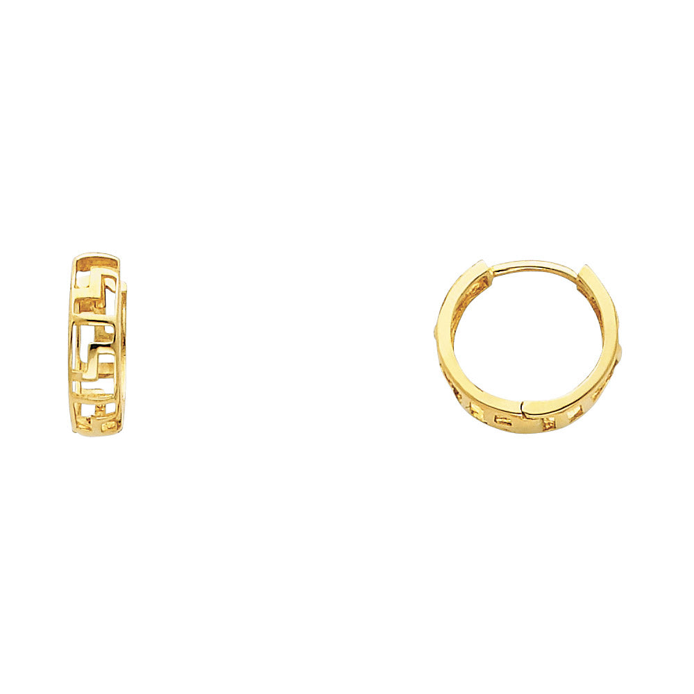 14K Yellow Gold Huggies Earring - ER230