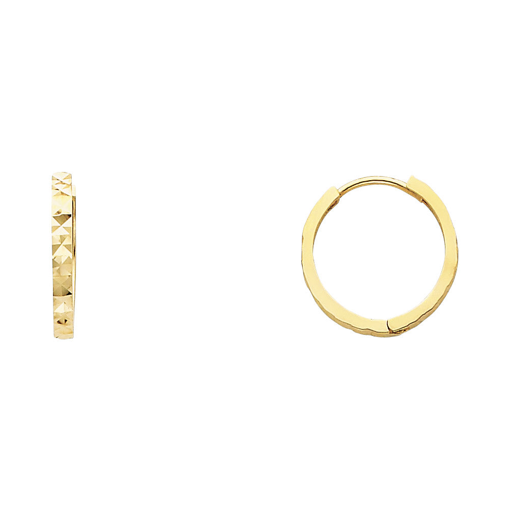 14K Yellow Gold Huggies Earring - ER231
