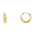 14K Yellow Gold Huggies Earring - ER232