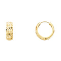 14K Yellow Gold Huggies Earring - ER234