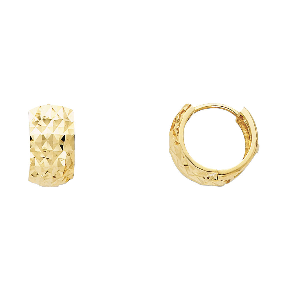 14K Yellow Gold Huggies Earring - ER235
