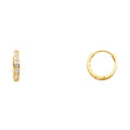 14K Yellow Gold Huggies Earring - ER237