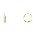 14K Yellow Gold Huggies Earring - ER238
