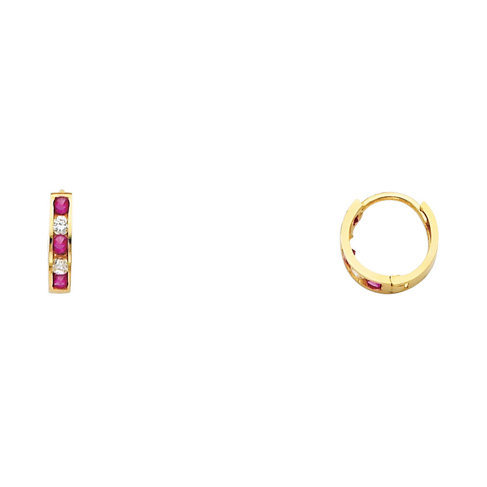 14K Yellow Gold Huggies Earring - ER239