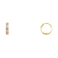 14K Yellow Gold Huggies Earring - ER240