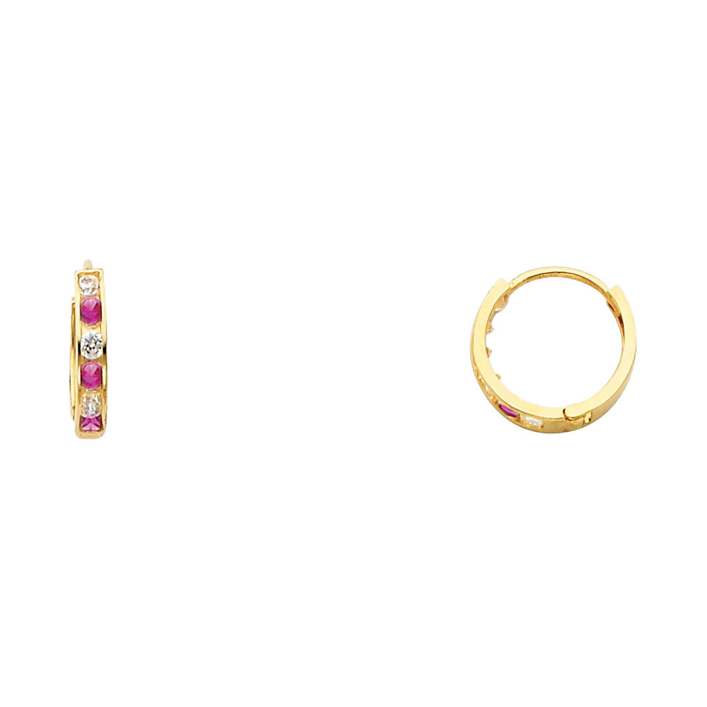 14K Yellow Gold Huggies Earring - ER241
