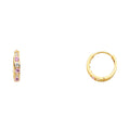 14K Yellow Gold Huggies Earring - ER242