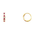 14K Yellow Gold Huggies Earring - ER243