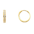 14K Yellow Gold Huggies Earring - ER247