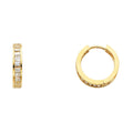 14K Yellow Gold Huggies Earring - ER249