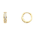 14K Yellow Gold Huggies Earring - ER250
