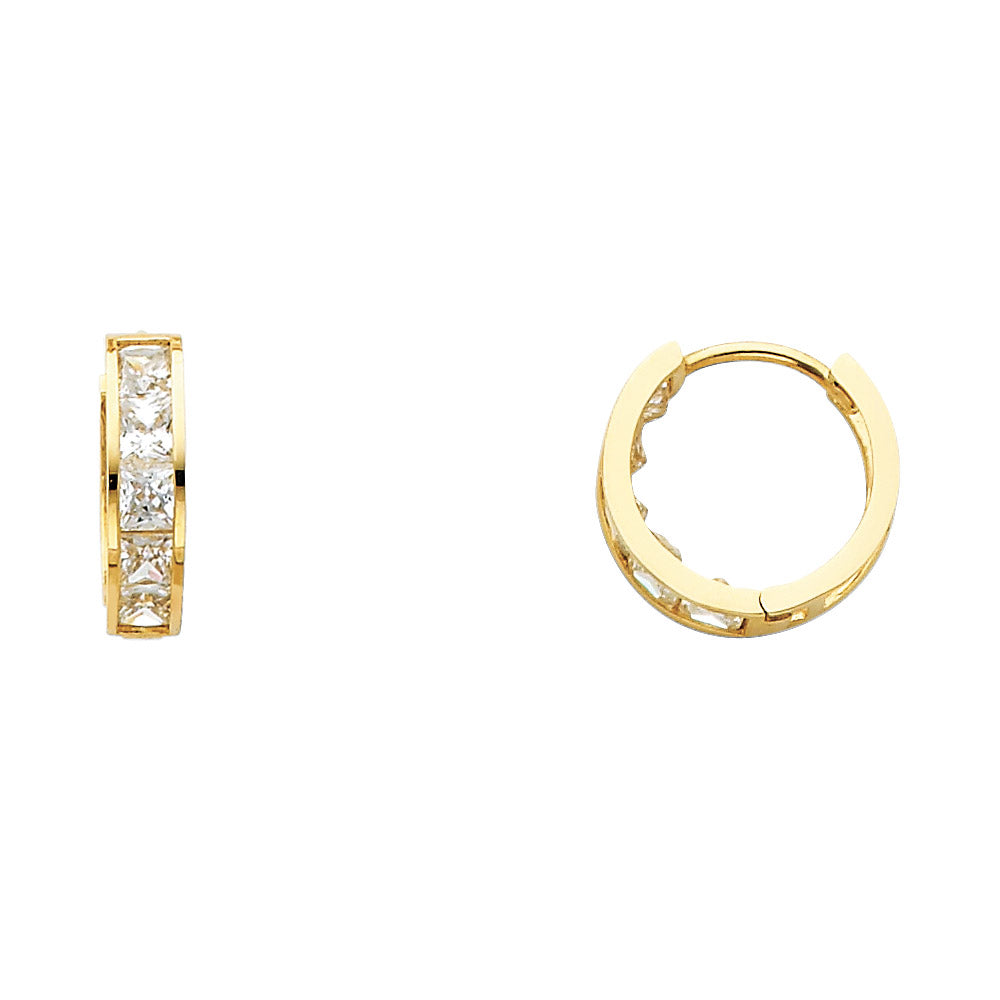 14K Yellow Gold Huggies Earring - ER250