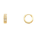 14K Yellow Gold Huggies Earring - ER252