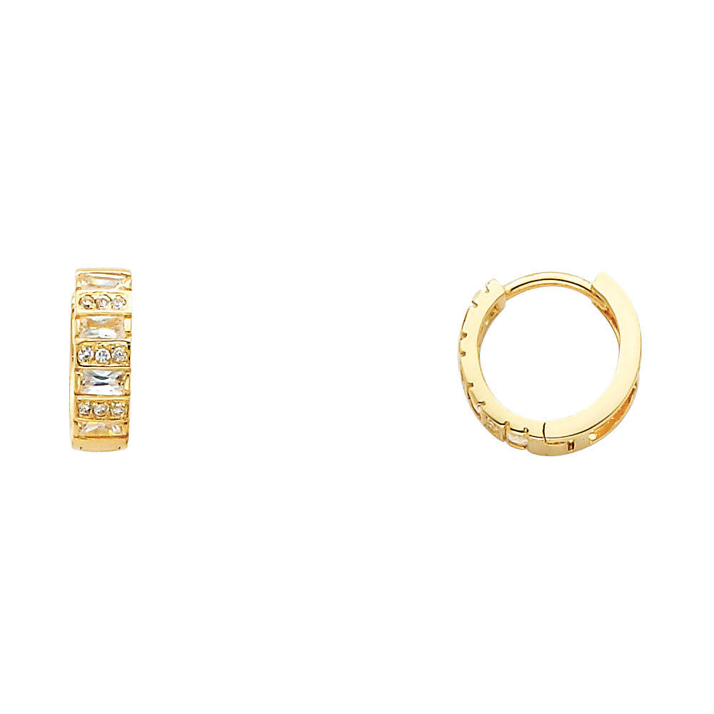 14K Yellow Gold Huggies Earring - ER252
