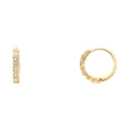 14K Yellow Gold Huggies Earring - ER256
