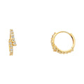 14K Yellow Gold Huggies Earring - ER260