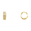 14K Yellow Gold Huggies Earring - ER261