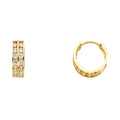 14K Yellow Gold Huggies Earring - ER263