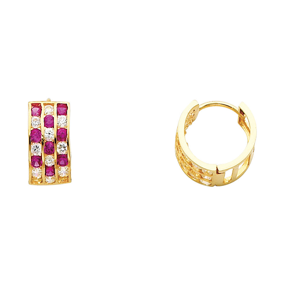 14K Yellow Gold Hoop Earring - ER266