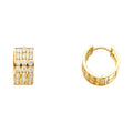 14K Yellow Gold Huggies Earring - ER267