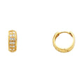 14K Yellow Gold Huggies Earring - ER268