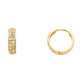 14K Yellow Gold Huggies Earring - ER269