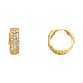 14K Yellow Gold Huggies Earring - ER270
