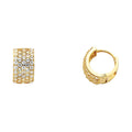 14K Yellow Gold Huggies Earring - ER273