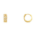 14K Yellow Gold Huggies Earring - ER274