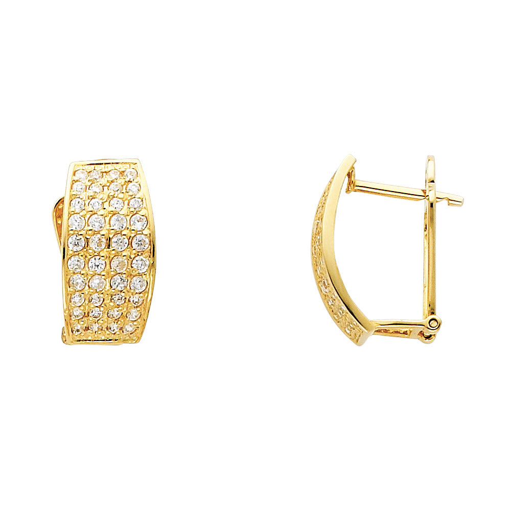 14K Yellow Gold Huggies Earring - ER276