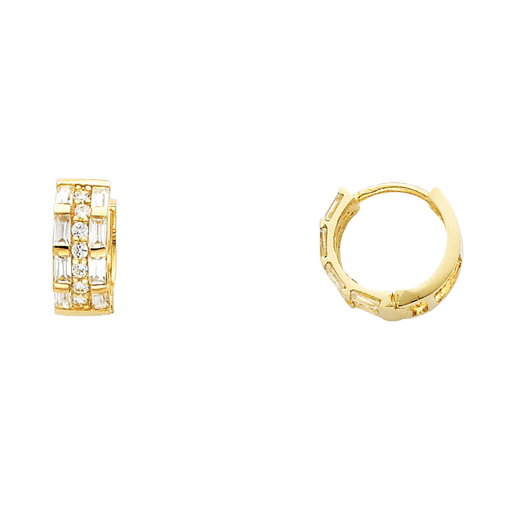 14K Yellow Gold Huggies Earring - ER277