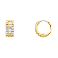 14K Yellow Gold Huggies Earring - ER278