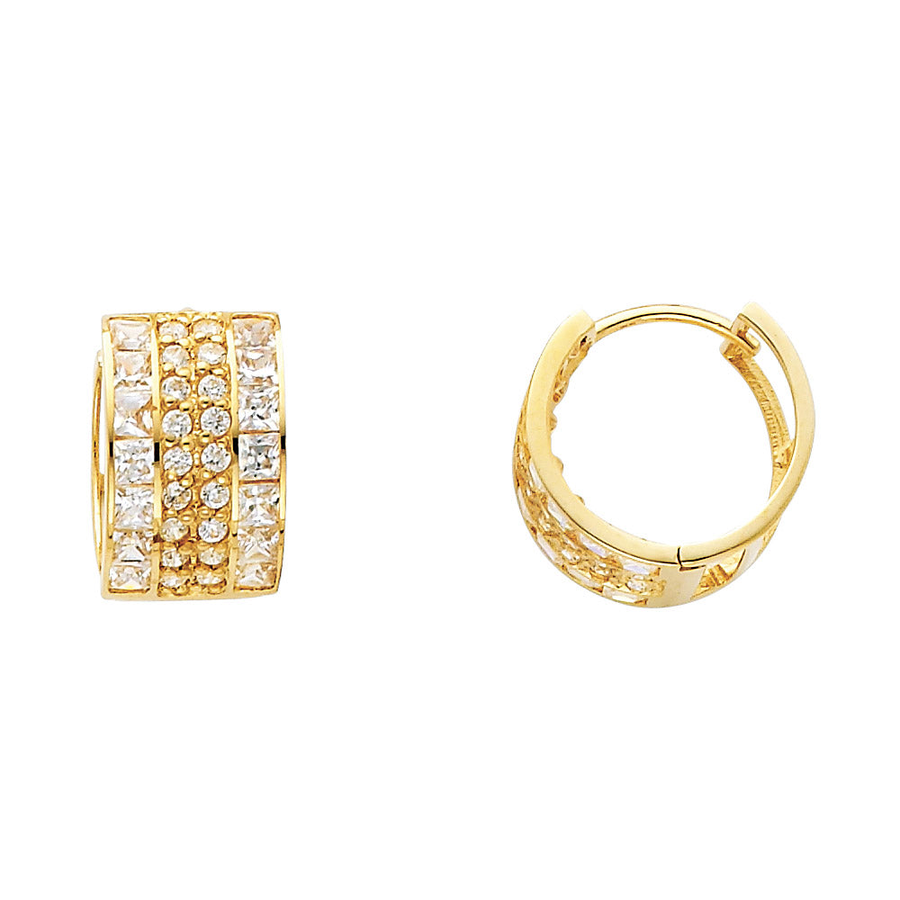 14K Yellow Gold Huggies Earring - ER279