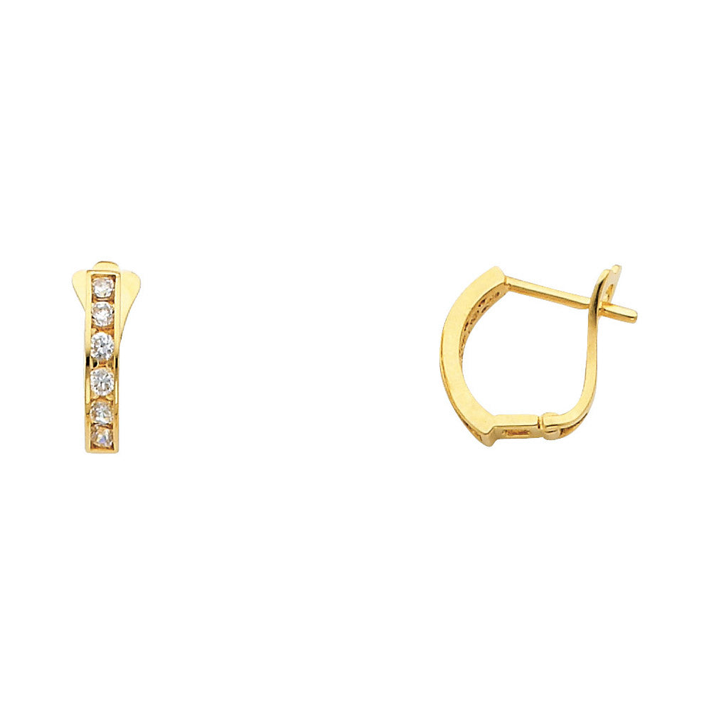 14K Yellow Gold Hoop Earring - ER280