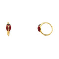 14K Yellow Gold Huggies Earring - ER287
