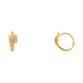 14K Yellow Gold Huggies Earring - ER288