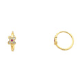 14K Yellow Gold Huggies Earring - ER290