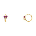 14K Yellow Gold Huggies Earring - ER294