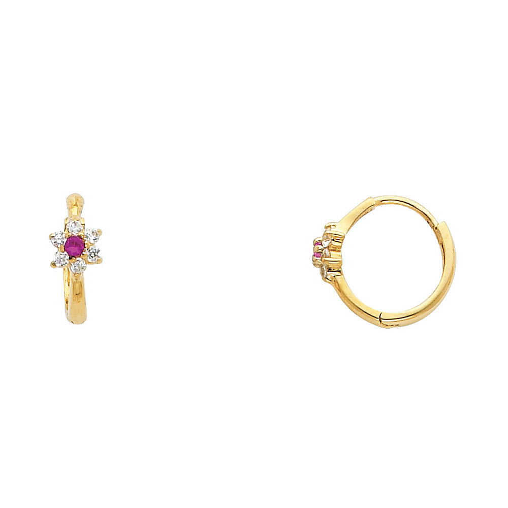 14K Yellow Gold Huggies Earring - ER297