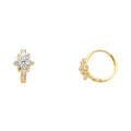 14K Yellow Gold Huggies Earring - ER298